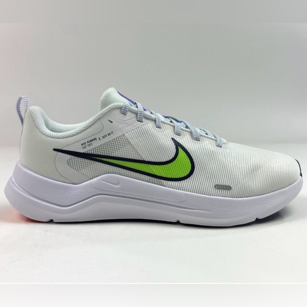 Nike Downshifter 12 Women Shoes Sneakers White Green Running Athletic DD9294-104